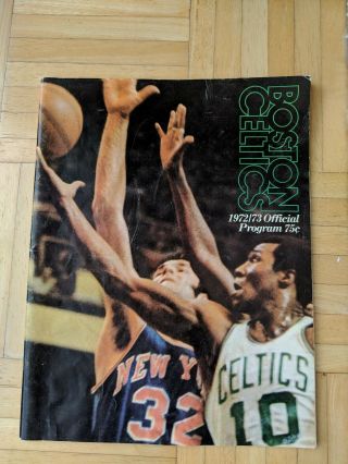 1972/73 Boston Celtics Vs.  Philadelphia 76ers Official Program Book - Great Cond.