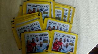 24 Packets Of Panini Tabloid Premier League Album Stickers - 2019