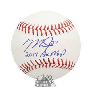 Mike Trout 2014 Al Mvp Autographed Official Mlb Baseball - Mlb Hologram