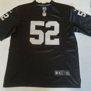 Khalil Mack 52 Oakland Raiders Jersey Size Large
