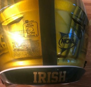 Notre Dame Football 2016 Shamrock Series Team Issued/Game Worn Flex Helmet 5