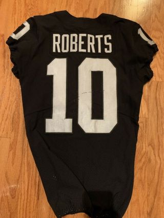 Seth Roberts Game Worn Raiders Nfl Nike Jersey