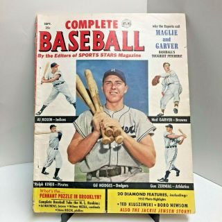 1952 Complete Baseball Atlas (gil Hodges / Brooklyn Dodgers / York Yankees)