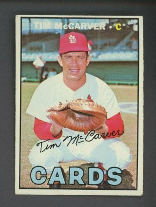 1967 Topps 485 Tim Mccarver St Louis Cardinals