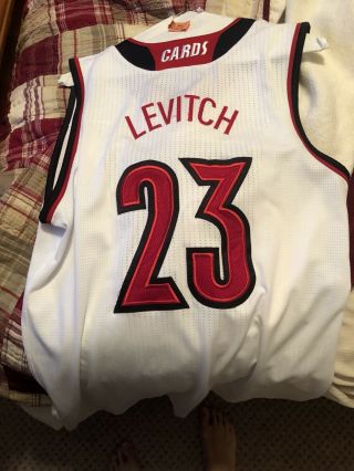 Louisville Basketball Game Worn David Levitch Jersey ACC 2
