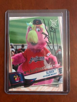 2019 Topps All Star Game Fanfest Indians Mascot Slider Auto/autograph Sp