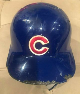 Javier Baez Game auto Helmet El Mago Chicago Cubs MLB Holo authenticated 10