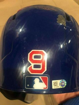 Javier Baez Game auto Helmet El Mago Chicago Cubs MLB Holo authenticated 3