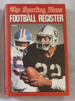 1983 The Sporting News Pro Football Register Marcus Allen Raiders