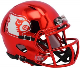 Riddell Louisville Cardinals Chrome Alternate Speed Mini Football Helmet