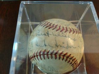 1951 Brooklyn Dodgers Team Signed Baseball - Jackie Robinson,  Roy Campanella,  etc. 2