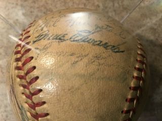 1951 Brooklyn Dodgers Team Signed Baseball - Jackie Robinson,  Roy Campanella,  etc. 4