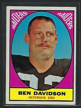 1967 Topps Football 116 - Ben Davidson - Oakland Raiders
