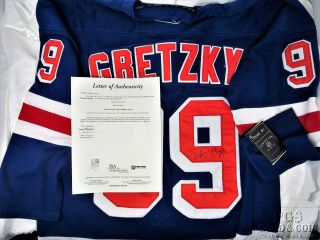 Signed Wayne Gretzky Ny Rangers Nhl Hockey Reebok Jersey Nwt Jsa 13803