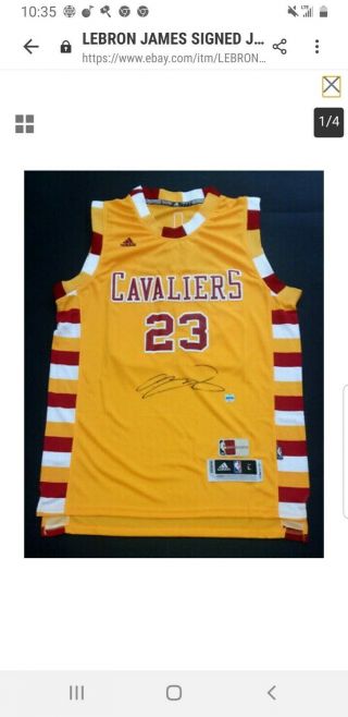 Lebron James Signed Jersey Nba Cleveland Cavaliers Lakers Autographed Shirt