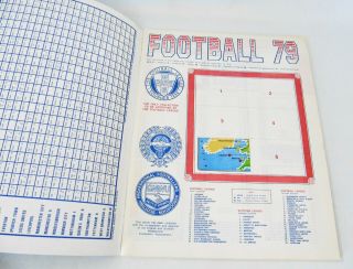 Vintage Panini Football 79 Sticker Album 1979 4
