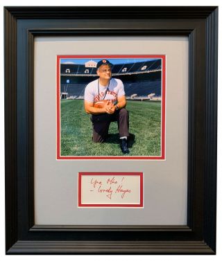 Woody Hayes Signed 11x14 Frame Ohio State Coach Hof National Champions Psa/dna