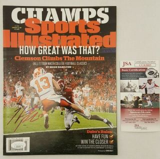 Hunter Renfrow Signed Autographed Si Sports Illustrated 1 - 16 - 17 Nl Jsa Cc82005
