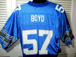 Rare Detroit Lions Football Jersey Stephen Boyd 57 By Reebok Men 