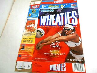 Wheaties Misty May - Treanor Beach Volley Ball Champion Empty Cereal Box,