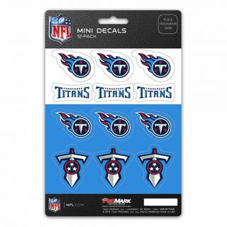 Tennessee Titans Stickers Die Cut Mini Decals 12 - Pack Sticker Sheet
