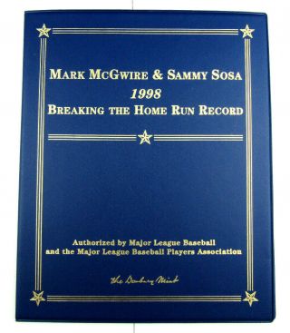 Vintage Danbury 1998 Home Run Record - Mark McGwire/Sammy Sosa 22K Gold Cards 2
