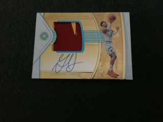2018 - 19 Opulence 1/1 Precious Swatch Signatures Gary Harris Patch On - Card Auto