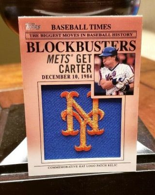 2012 Topps Update Gary Carter Mets Patch Relic Card Blockbusters (1227)