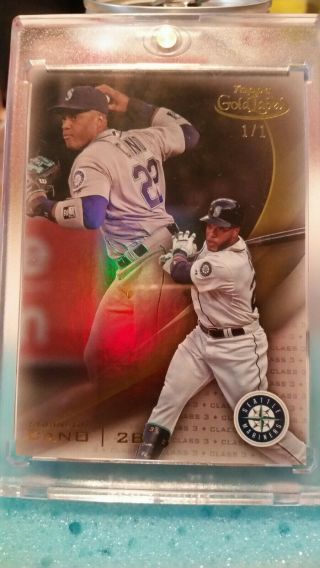 Robinson Cano 1/1 2016 Topps Gold Label Class 3 Seattle Mariners