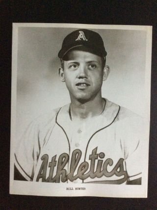 1958 8x10” B&w Photo Of Bill Hunter Kansas City Athletics
