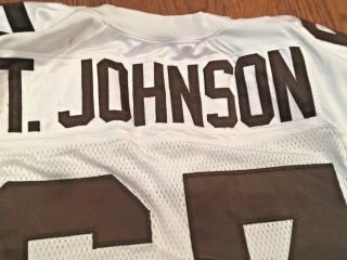 2002 Cleveland Browns Game Football Jersey Worn 67 Tre Johnson MEARS 4