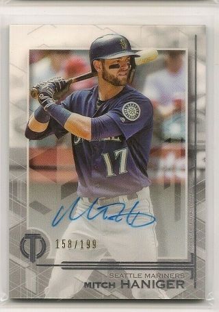 2019 Topps Tribute Mitch Haniger On Card Auto Sp /199 Mariners