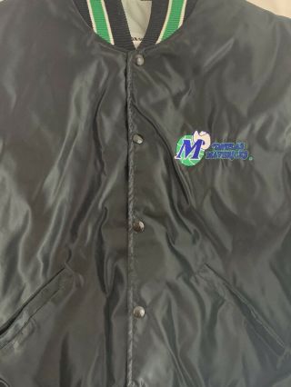 Vintage Dallas Mavericks Black Satin Jacket XL Without Tags 2
