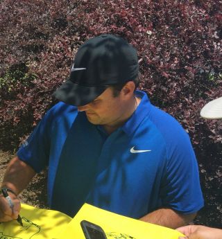 Patrick Reed Signed “ Captain America “ 2018 Masters Golf Flag - JSA CC96716 3