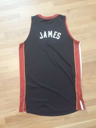 2010 - 11 Miami Heat Game Team Issue Jersey W/ Lebron Jame Name Kit Pro Cut