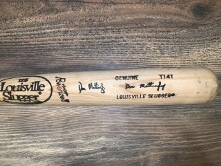 Don Mattingly Game And Signed Bat 1986 - 1989 With Psa Yankees
