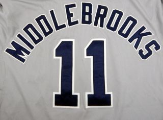 2015 San Diego Padres Will Middlebrooks 11 Game Grey Jersey 6