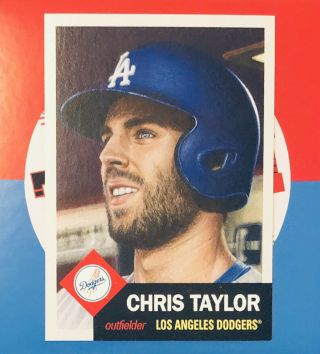 2018 Topps Living Set 17 Chris Taylor (4,  837 Printed) 1953 Retro