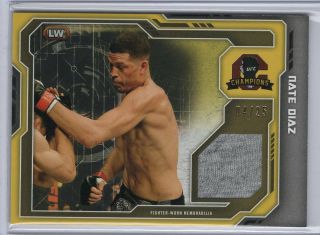 Nate Diaz 2014 Topps Champions (/25) Gold Walkout Relic Nr - Ufc 241 Tuf Nick