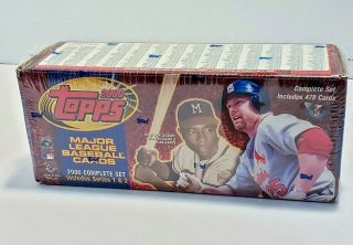 2000 Topps Complete Factory Baseball Card Set (478 Cards) Series 1 And 2