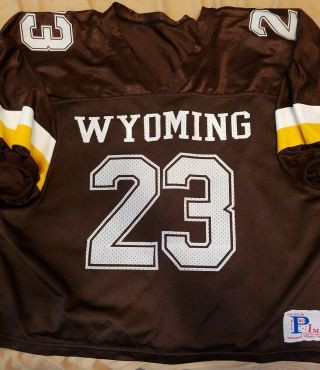 Wyoming Cowboys Football Jersey All Pro Image 23 Size Xl Ncaa Mountain West