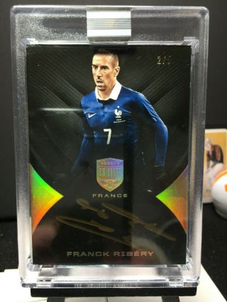 2018 Eminence Soccer Franck Ribery Base Autograph Gold Parallel 2/5 France Auto