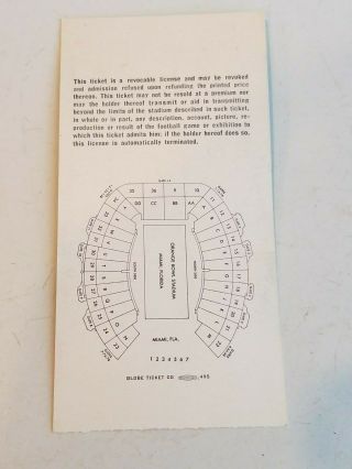 BOWL III (3) TICKET STUB Baltimore Colts NY Jets 1969 4
