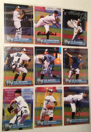 2018 Hudson Valley Renegades Signed Minor League Set - 28 Cards Autograph Signed