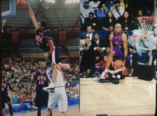 Vince Carter 11”x 17” Posters Dunking Olympics Slam Dunk Contest 2 Photos Raptor