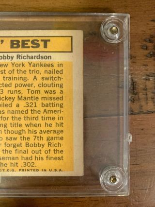 1963 Topps Mickey Mantle/ Bobby Richardson/ Tom Tresh York Yankees 173. 3