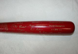Cincinnati Reds 1975 World Series Baseball Bat Team Facsimile Signatures