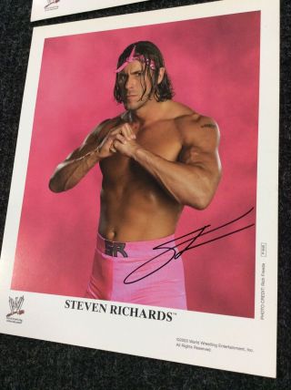 4 Autographed Wrestling Photos WWE 10x8 Victoria Keibler Richards Guerrero 3