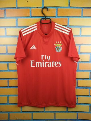Benfica Jersey Medium 2018 2019 Home Shirt Soccer Football Adidas