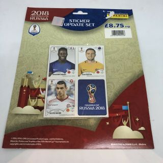 Panini World Cup 2018 Sticker Update Set 92 Stickers